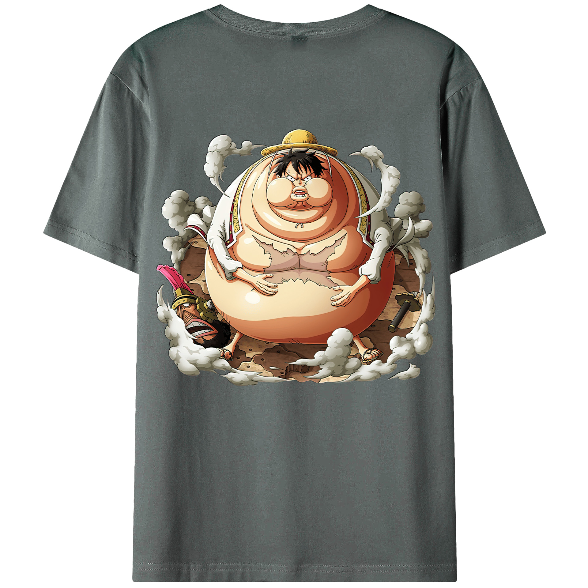ワンピース モンキー・D・ルフィ ONE PIECE Monkey D. Luffy 綿100％半袖Tシャツ（背面プリント）
